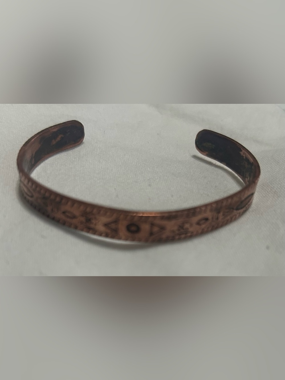 Vintage solid Copper Cuff bracelet 1/4”
